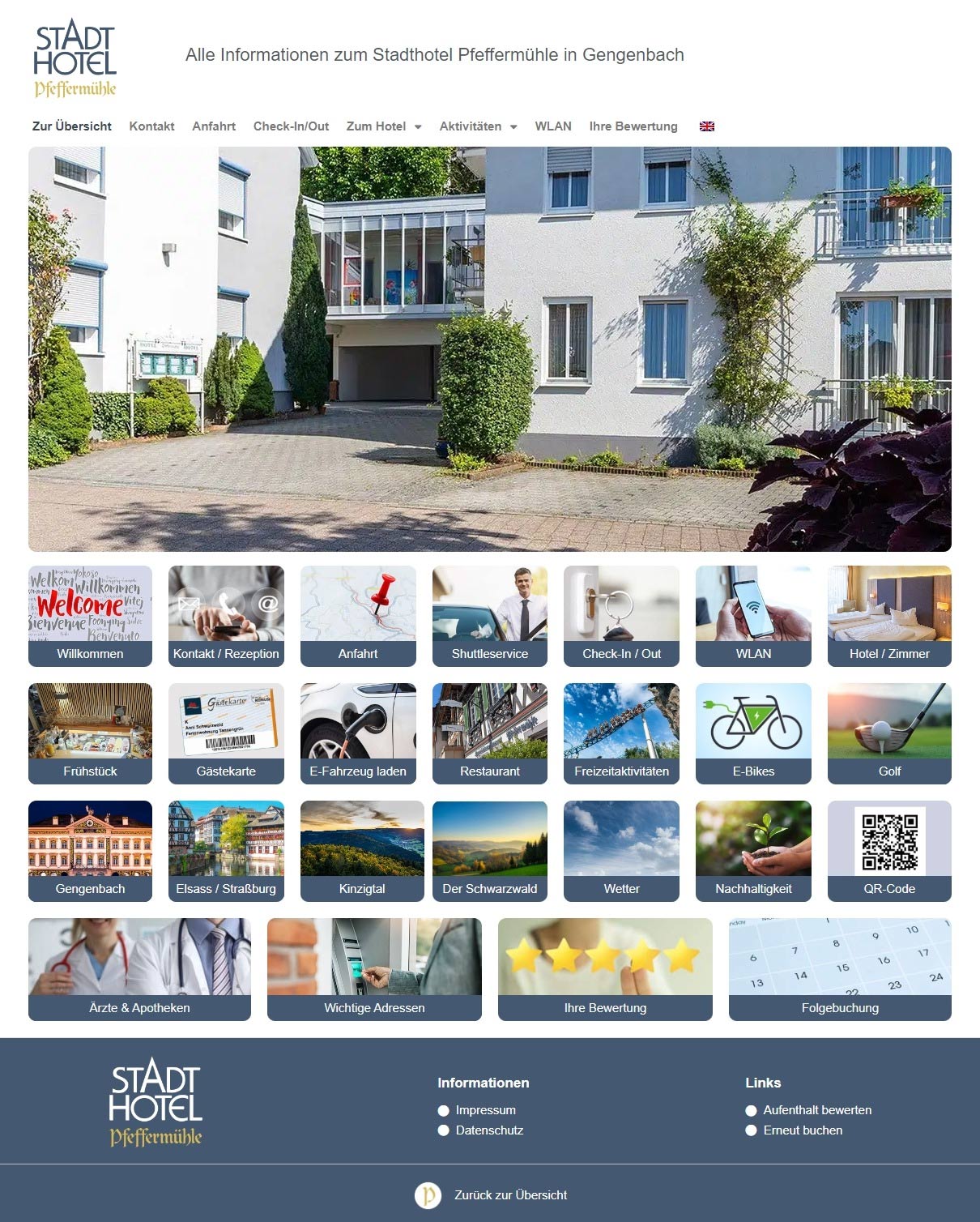 Digitale Gästemappe Stadthotel Pfeffermühle in Gengenbach